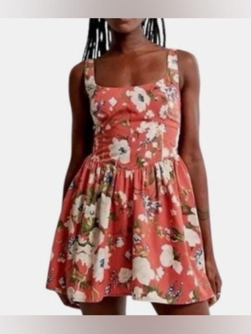 ABERCROMBIE & FITCH CORSET FIT N’ FLARE SKATER BASQUE WAISTLINE DRESS XL. $99.